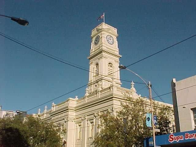 h00203 prahran town hall greville street prahran clock tower she project 2004