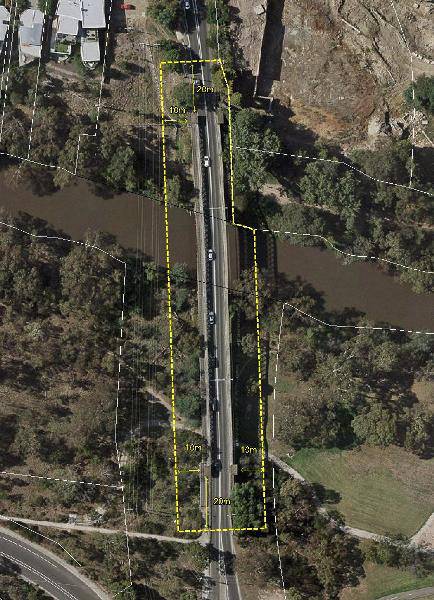 Aerial photo showing extent of registration