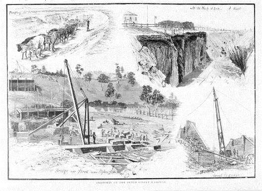 Sketches On The Outer Circle Railway, 'Bridge over the Yarra River at Alphington'.Melbourne: David Syme and Co. 1889.jpg
