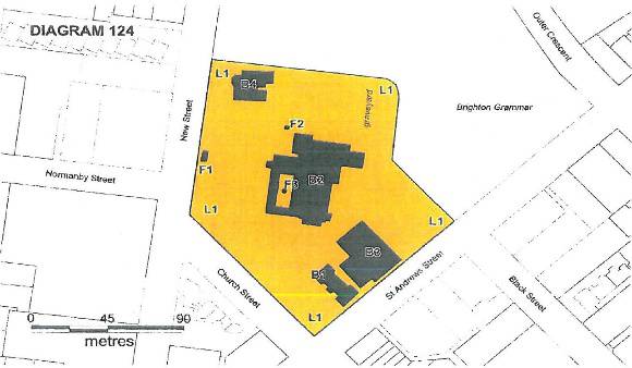 Plan H0124 St Andrews Brighton church 