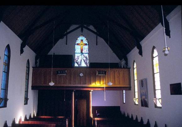 h01350 holy trinity anglican church and sunday school davy street taradale inside church she project 2003