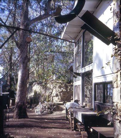 h01313 inge and grahame king house drysdale road warrandyte studios side north she project 2003