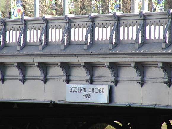 h01448 queens bridge queensbridge street over yarra river melbourne detail 