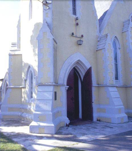 h01125 st george the martyr church and  hall hobson st queenscliffe buttresses she project 2003
