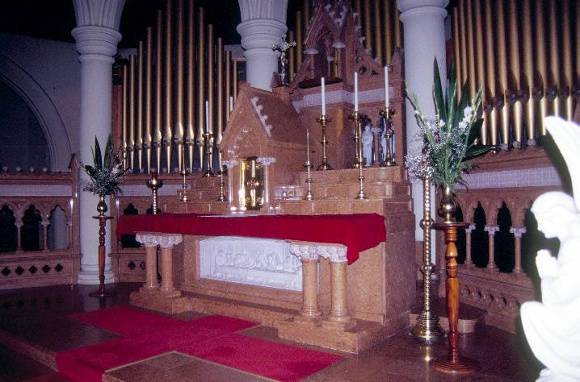 h01026 st mary of the angels catholic church yarra street geelong high altar she project 2003