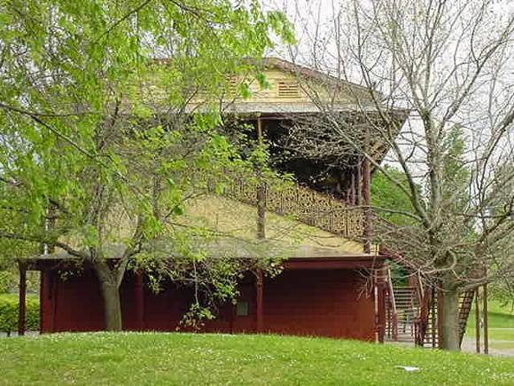h00751 fitzroy cricket ground grandstand brunswick street fitzroy side view she project 2004