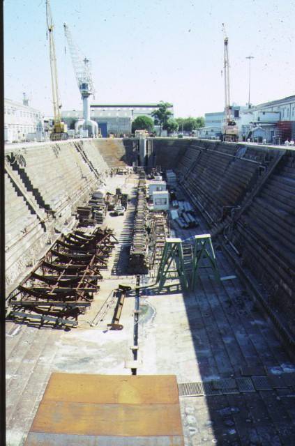h00697 alfred graving dock williamstown dockyard williamstown front view