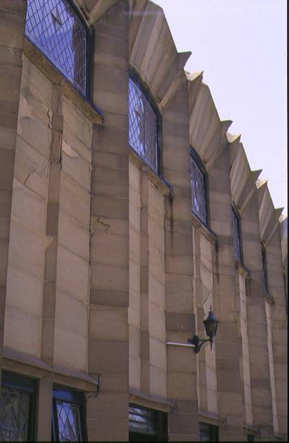newman college university of melb side wall