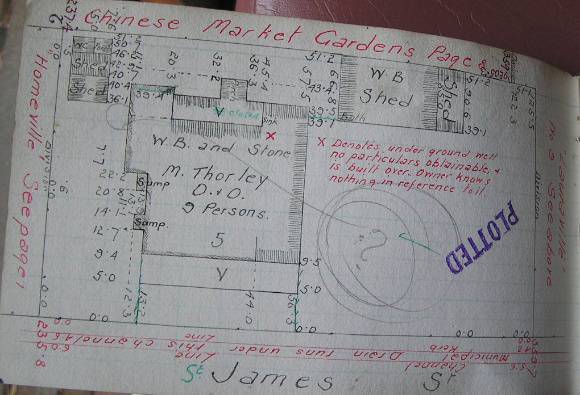 GWST Fieldbook, no. 172, p.2, c.1912 (right property).