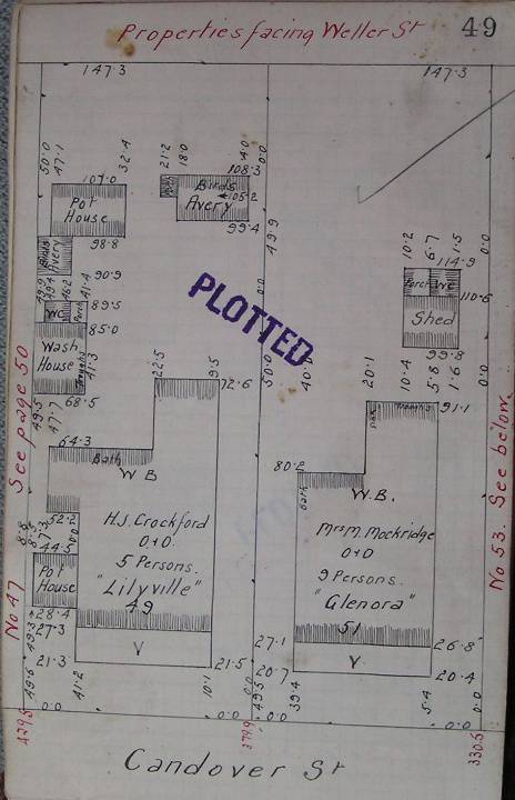 GWST Fieldbook, no. 33, p.49, c.1912 (left property).