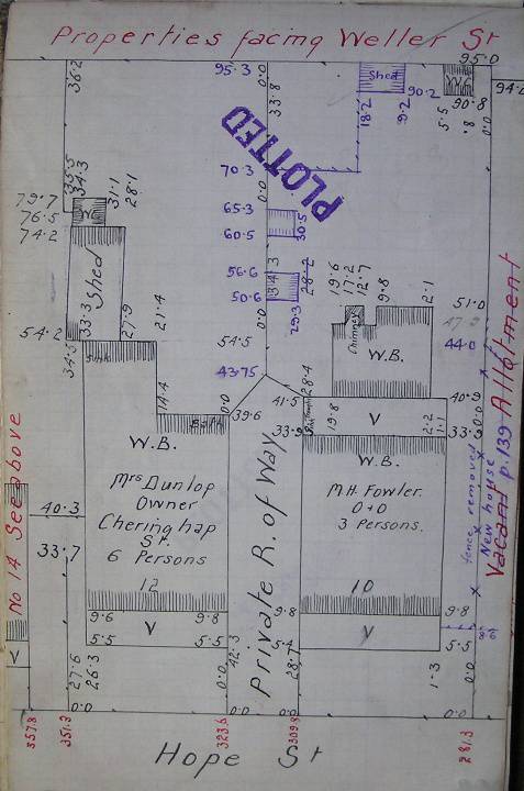 GWST Fieldbook, no. 33, p.57, c.1912 (right property).