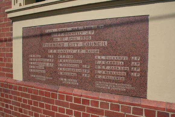 Foundation Stone - Richmond Baths