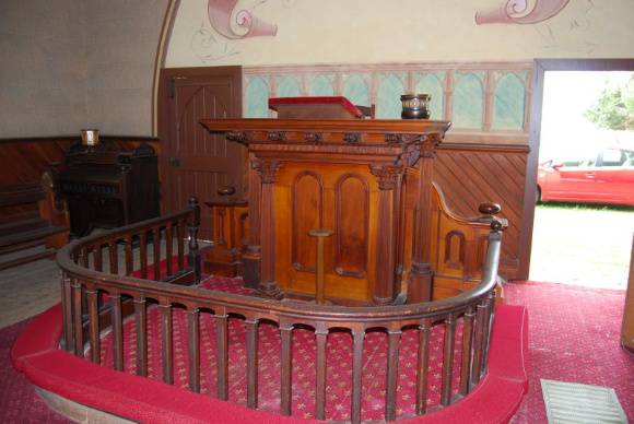 H2173 Black Lead Former Methodist Church and Hall  - pulpit 8 