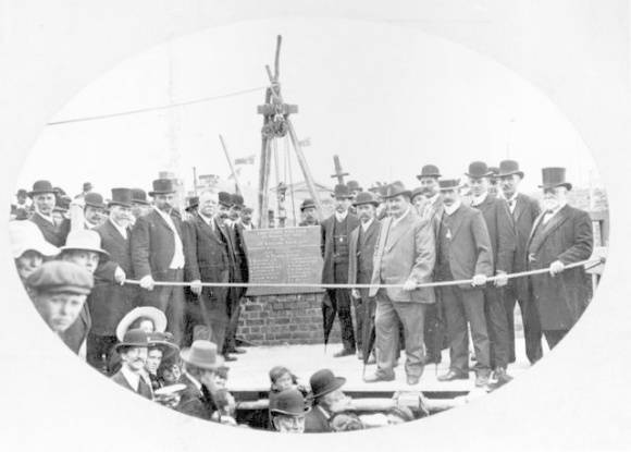 1909 - Laying of Grandstand Foundation Stone