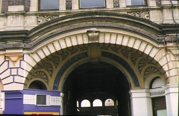 former mining exchange ballarat detail from front entrance oct1980