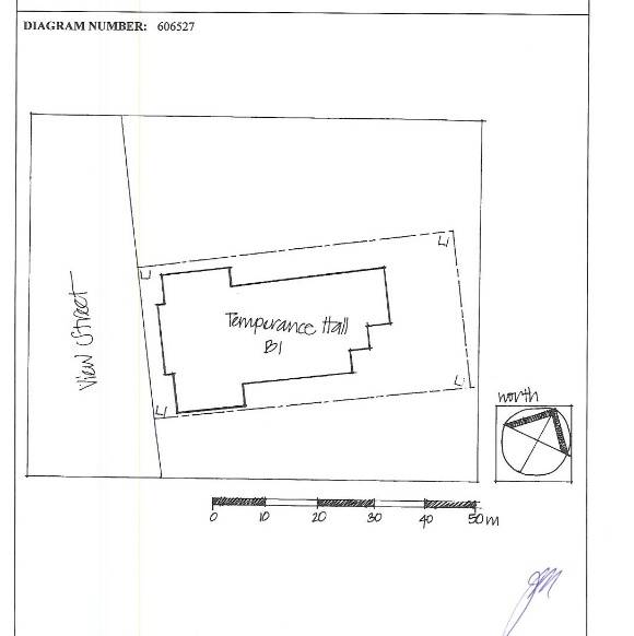 H1335 bendigo temperance hall plan