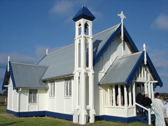 Front of church on 150th anniversary