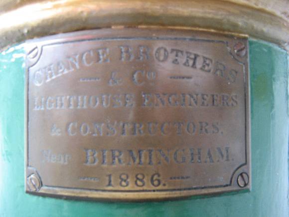 Chance Bros plaque