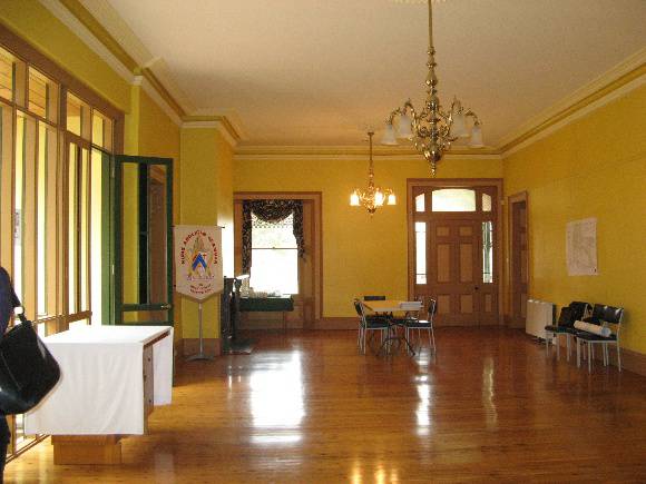 Mt Ridley homestead interior looking towards front door