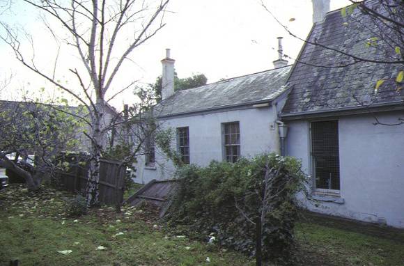 St Giles Church Gheringhap Street Geelong Manse Former Free Church School Side View Jul 1985