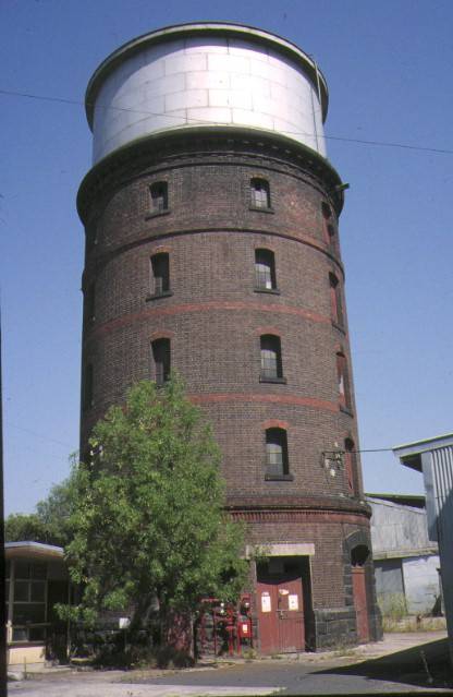 Former Railway Workshops Champion Road Newport Water Tower Feb 1994