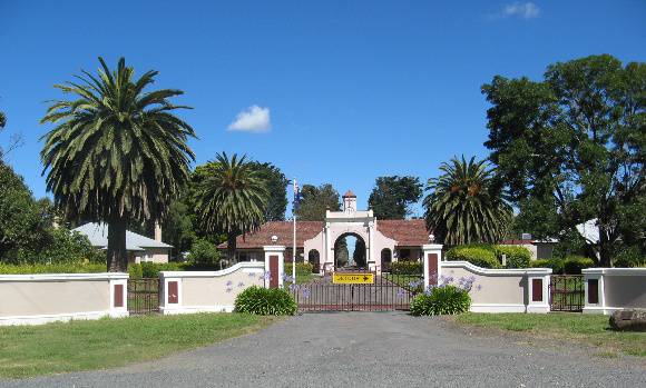 Entrance to accommodation complex