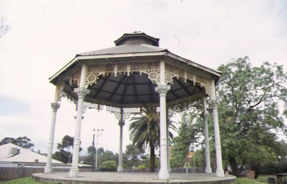 Footscray Railway Station Complex Irving Street Footscray Reserve Bandstand October 1998