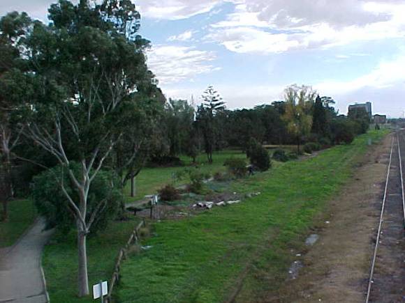 McKay Gardens View from Railway Footbridge
