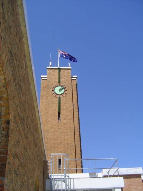 Heidelberg Town Hall Clocktower December 2004