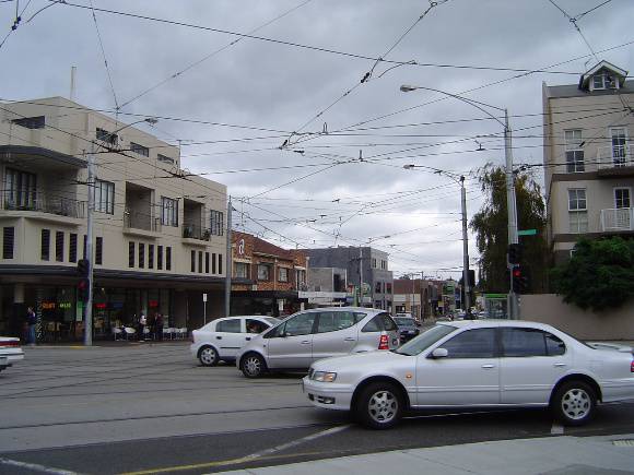 Grand Union Junction Caulfield overhead wires April 2006
