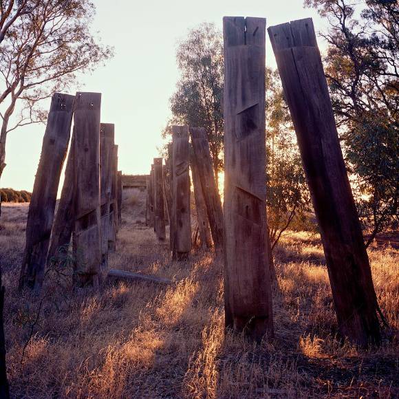 B6910 Wimmera River fmr 12 span bridge