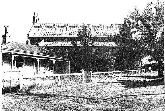 The Wilson Street Church and housing group. showing the differences in scale of church to residence, allowing it visual and social prominence within the area