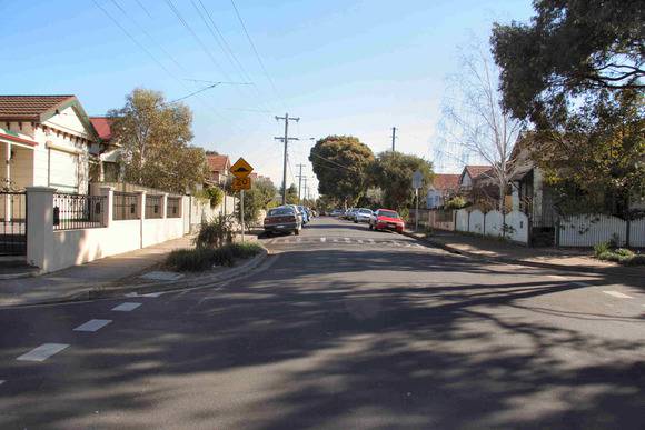 Overend Street Precinct - Stewart St looking W