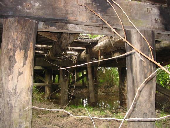 B6954 Tyers Road Bridge substructure