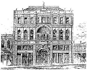 Mechanics Institute -Ballarat Mechanics' Institute, 1873.(photograph: from Annual Report, 1873, reproduced in McCallum,a History of Ballarat Libraries.) Ballarat Conservation Study, 1978