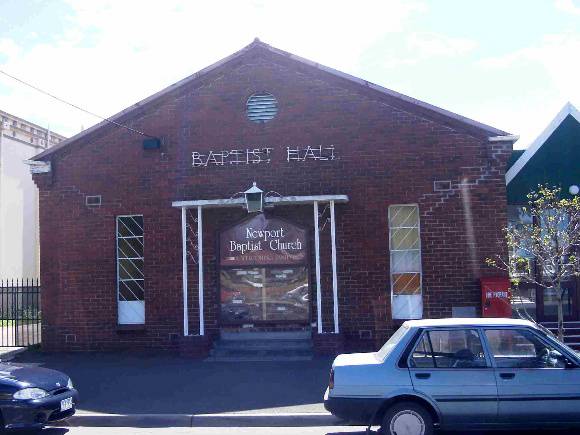 Newport Baptist Church Complex, Hobsons Bay Heritage Study 2006