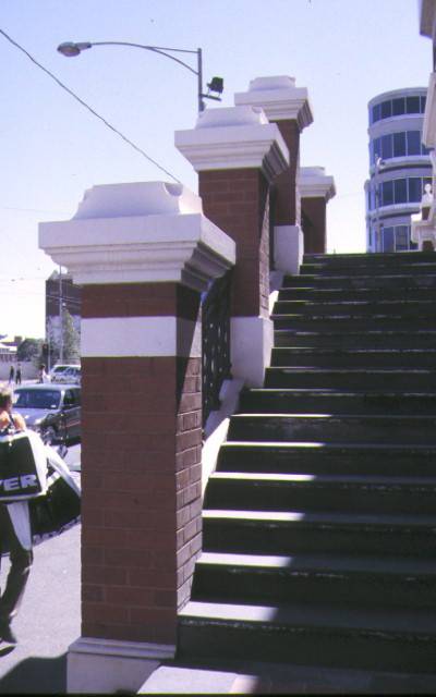 city baths swanston street melbourne front stairs