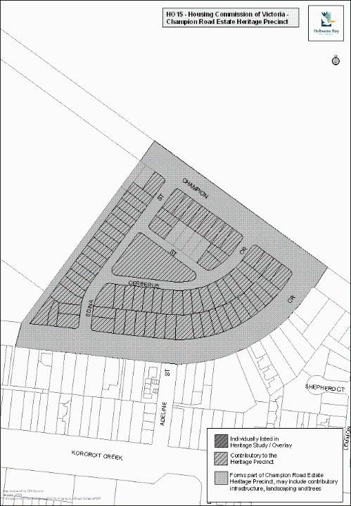 HCV Champion Road Estate Precinct, Hobsons Bay Heritage Study 2006