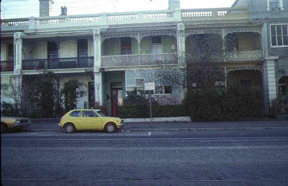 1 barcelona terrace brunswick street fitzroy front view 43 45 & 47 sep1978