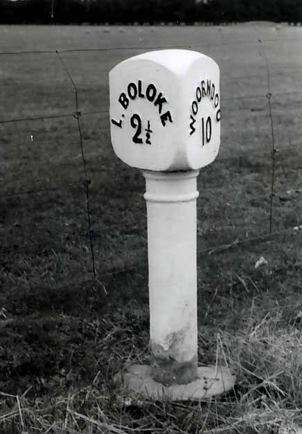 B3067 Iron Milepost Lake Bolac