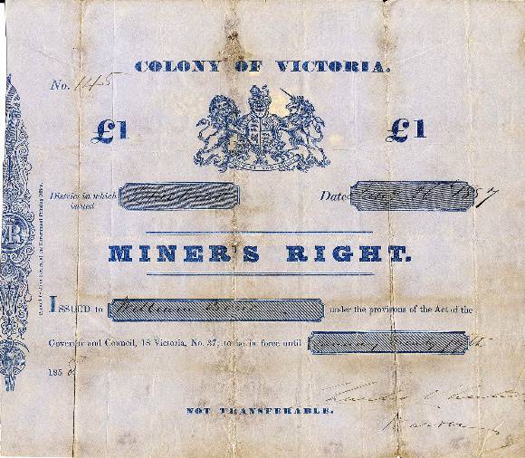 H2112 Miners Right 1857