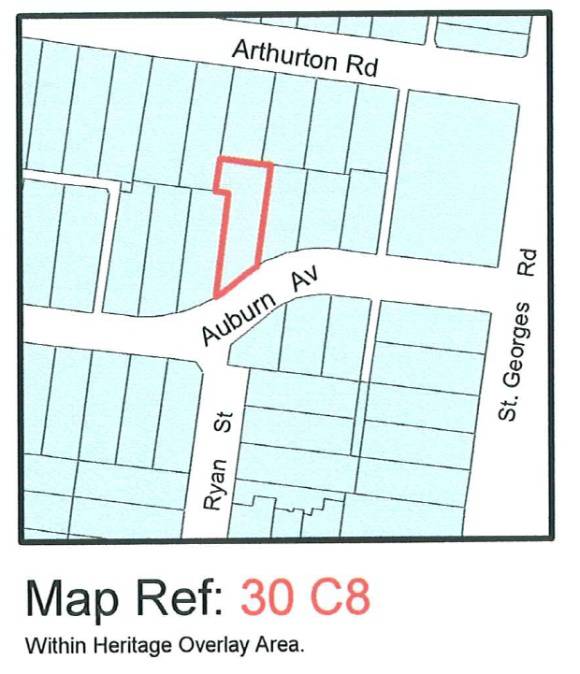 City of Darebin Heritage Review 2000 (map)