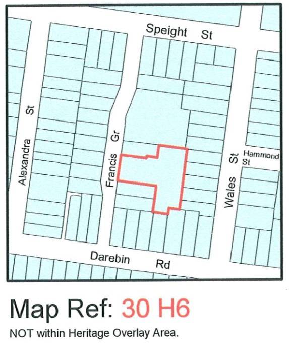 City of Darebin Heritage Review 2000 (map)