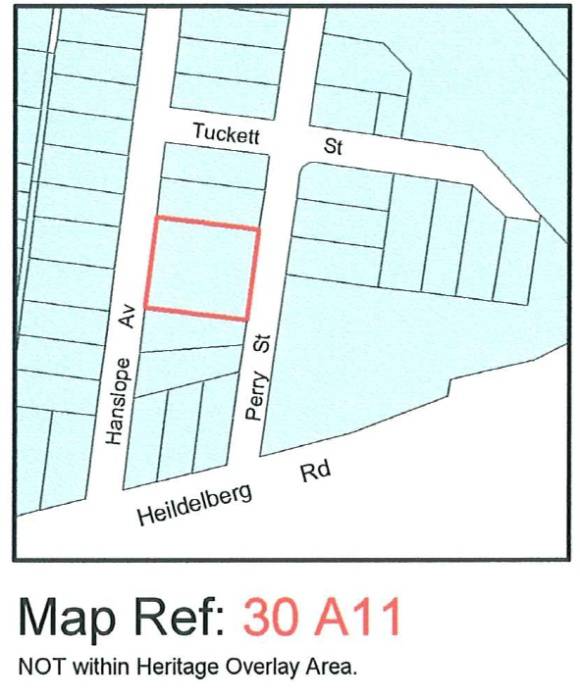 City of Darebin Heritage Review 2000 (map)