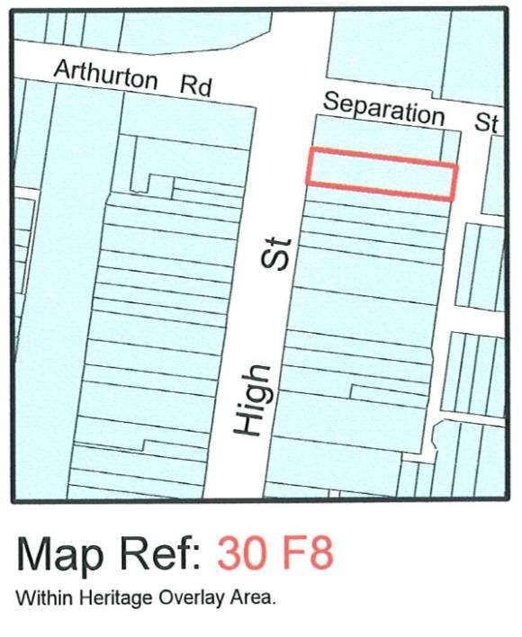 City of Darebin Heritage Review 2000 (map)
