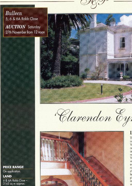 22364 Sales Brochure for Clarendon Eyre - 6 Robb Close, Bulleen