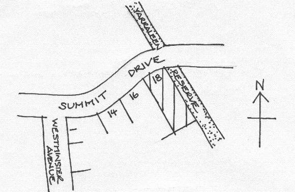 22365 Locational sketch of the House at 18 Summit Drive, Bulleen