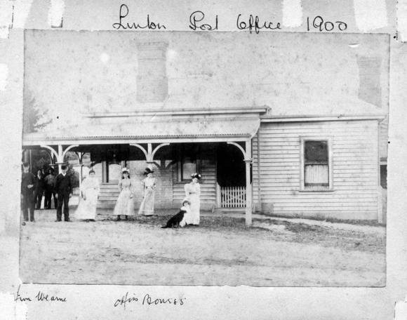 Linton Post Office, c.1900.  Source: Linton Historical Society./