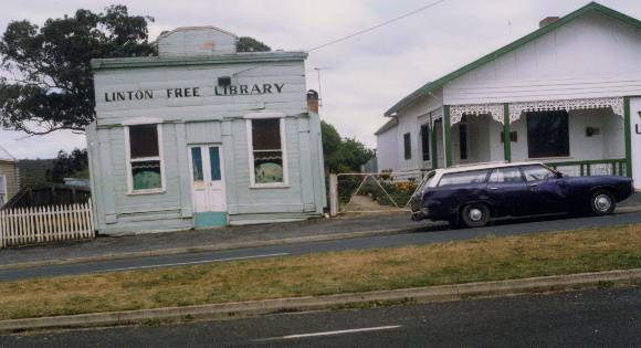 Linton Public Library c.1986.  Source: LInton Historical Society.