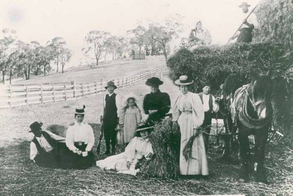 B4300 Harvest Time Pigeon Bank 1890s